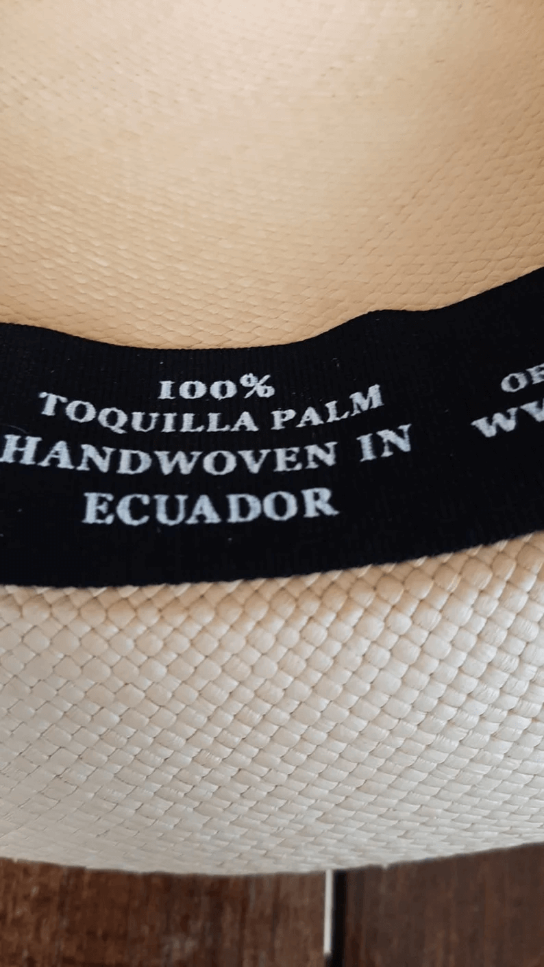 Handwoven Ecuador Panama Hat-Classical