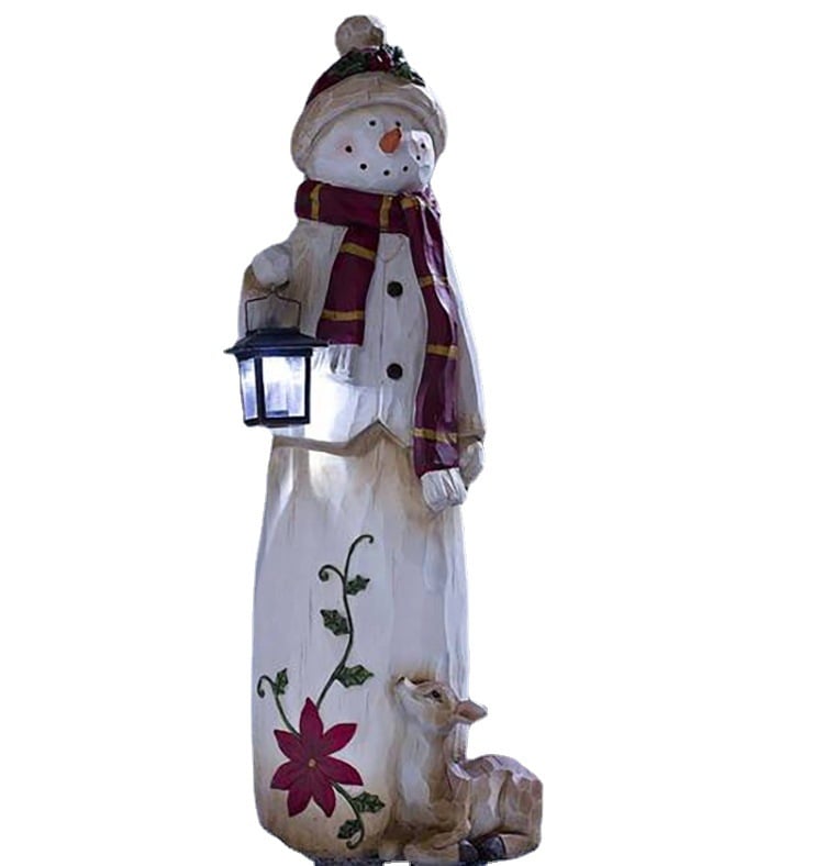 woodland snowman decorative lights