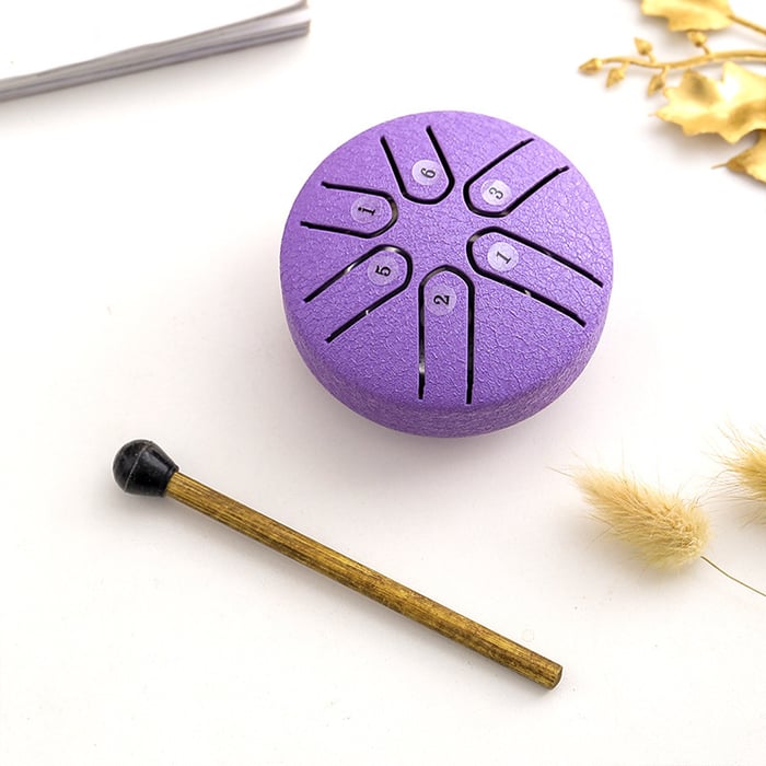 ๐ Early Christmas Sale - 49% OFF ๐ต Buddha Stones Mini Steel Tongue Drum Kit (3 Inch)