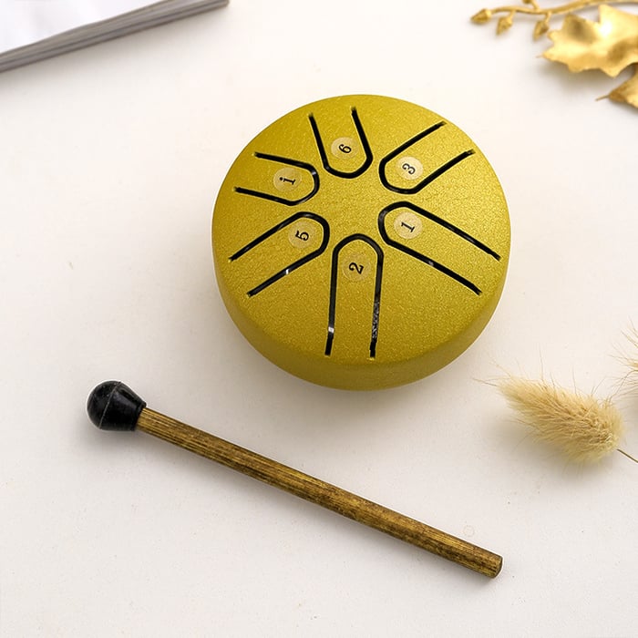 ๐ Early Christmas Sale - 49% OFF ๐ต Buddha Stones Mini Steel Tongue Drum Kit (3 Inch)