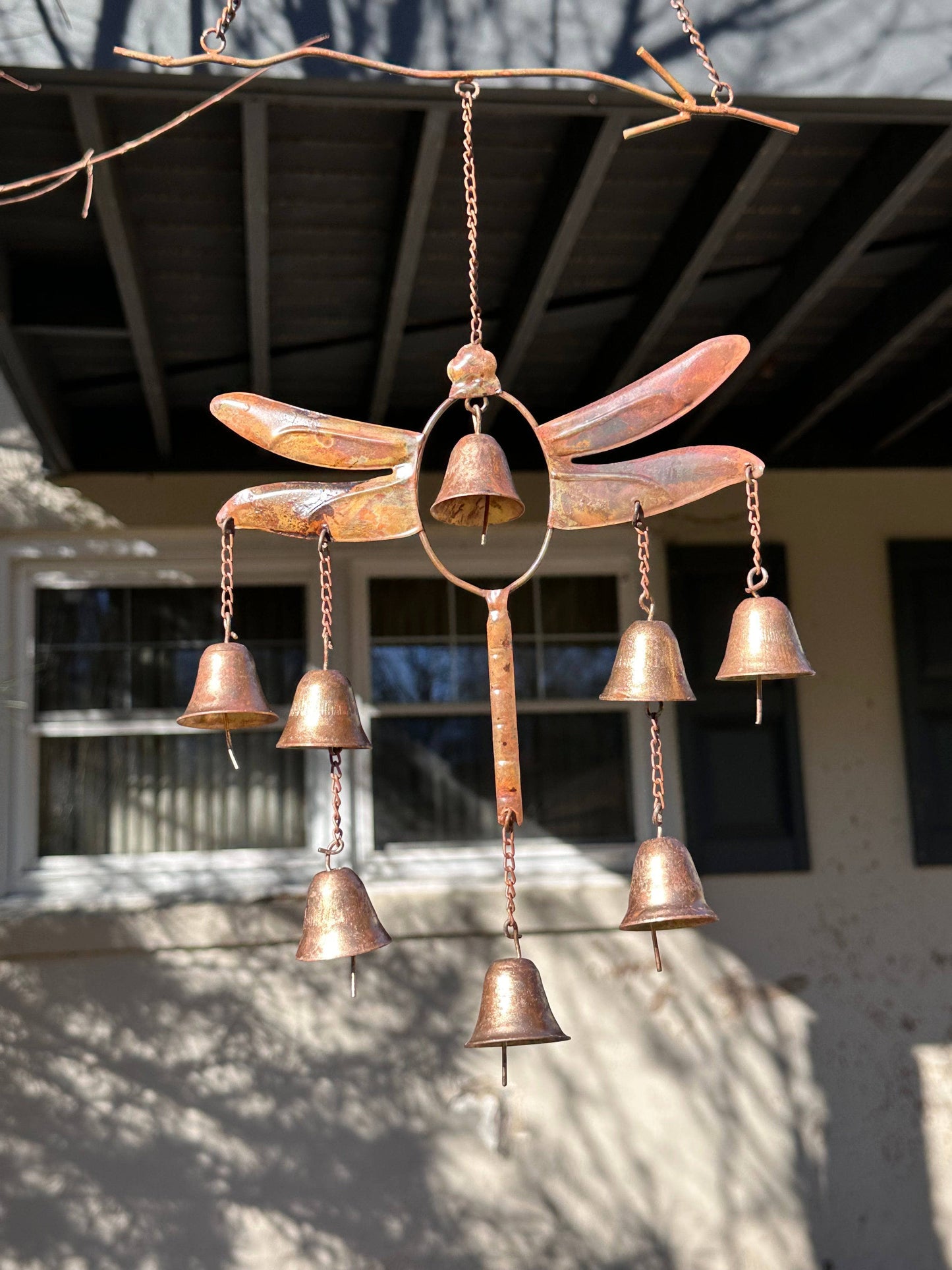 Vintage Dragonfly Bell Wind Chime
