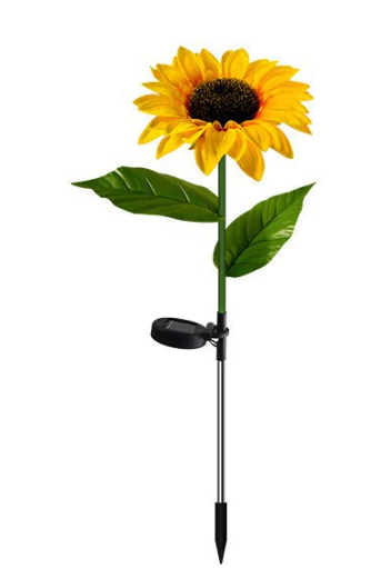 Solar sunflower ground decorative light