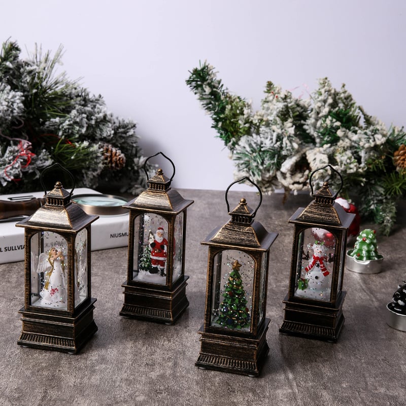 🌲Christmas Sale 48% OFF - Snow Globe Christmas Lantern Decorations