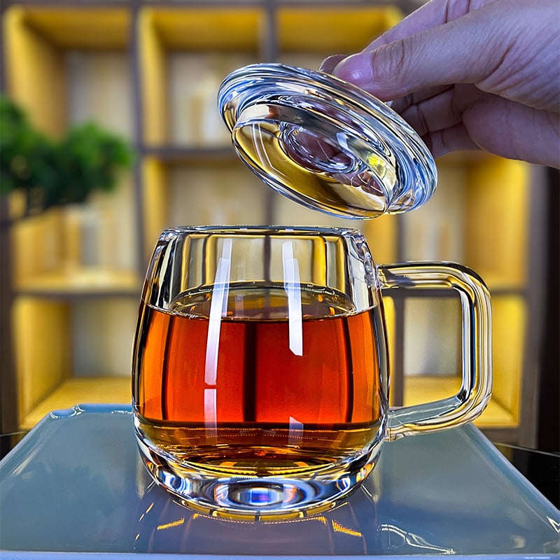 Handmade Natural Quartz Crystal Transparent Cup(10.8oz/320ml)