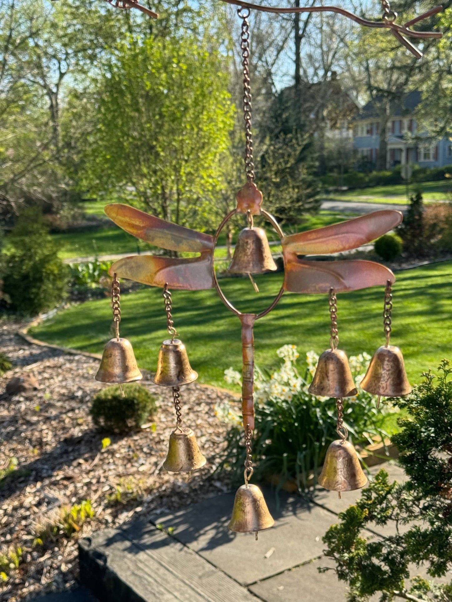 Vintage Dragonfly Bell Wind Chime