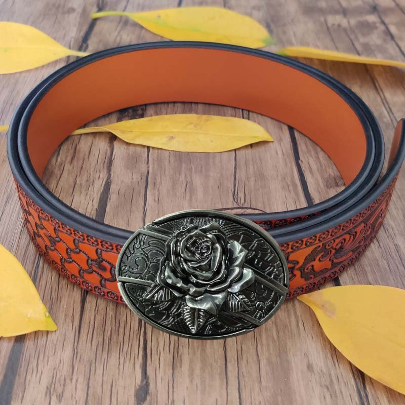🔥LAST DAY 50% OFF🔥Fashion Punk Men's Hidden Folding Knife Leather Belt