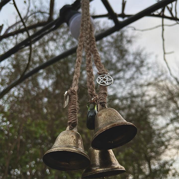 Witches Bells, Door Protection Charm, Wicca Decor(Clearing Negative Energy).