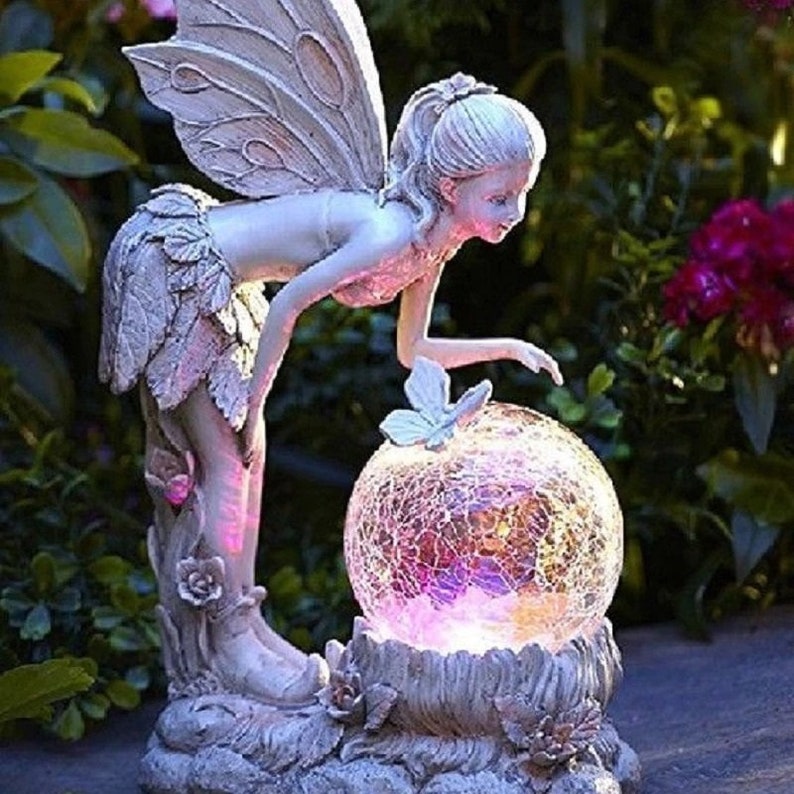 Garden Solar Decorative Fairy Statue