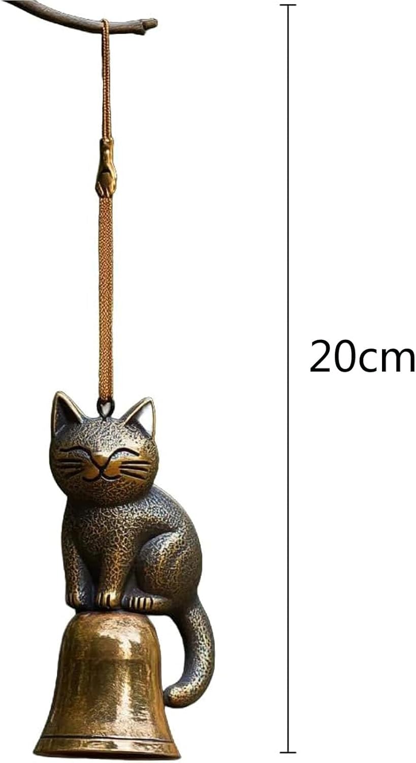 Handcrafted Vintage Patio Cat Wind Chime