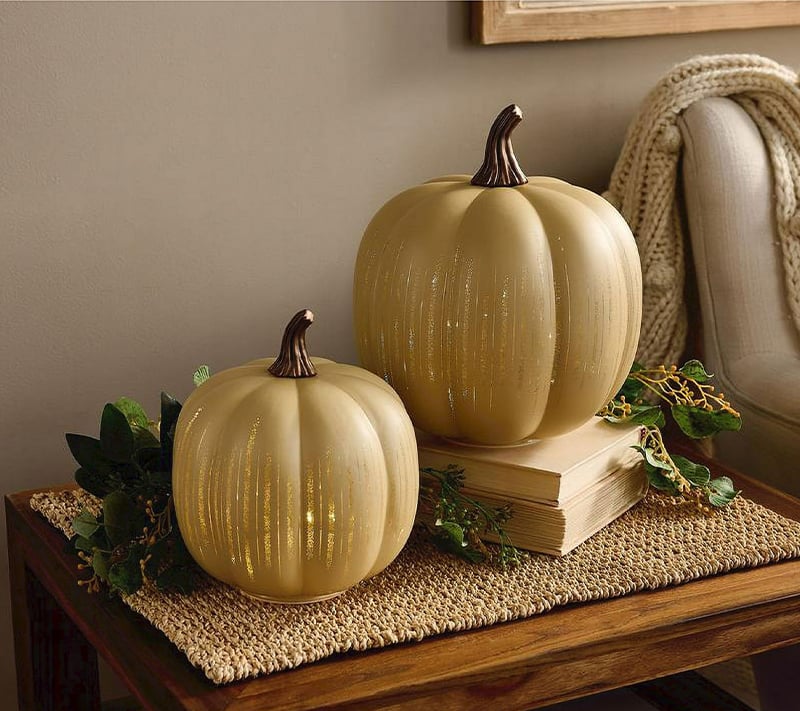 🔥2025 HOT SALE - 🎃Buy Large, Get Small FREE! 🎃✨ Illuminated Starry Night Pumpkins by Valerie✨