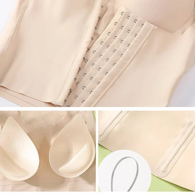 3-in-1 Waist Buttoned Bra Shapewear - Buy 2 Free Shipping