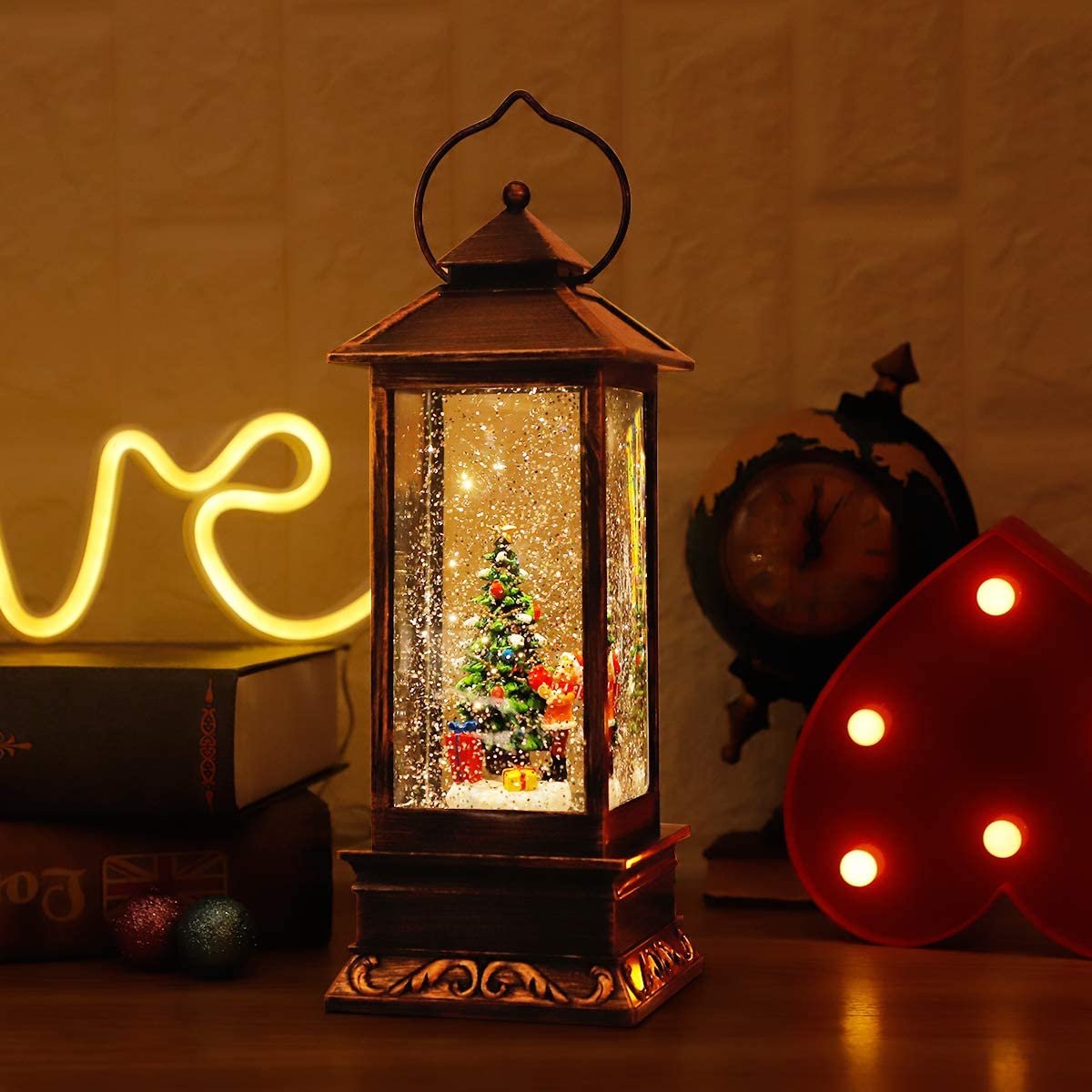 🌲Christmas Sale 48% OFF - Snow Globe Christmas Lantern Decorations