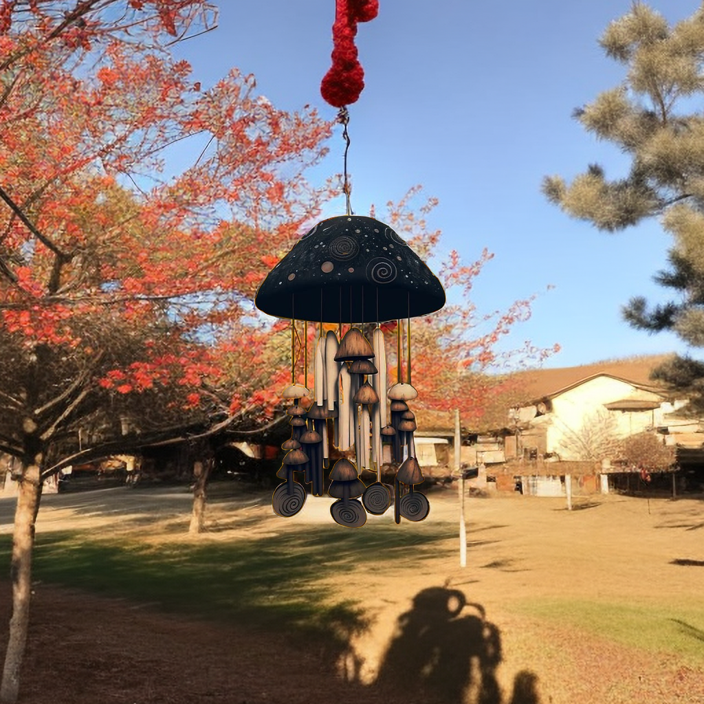 Handmade Art Mushroom Wind Chime