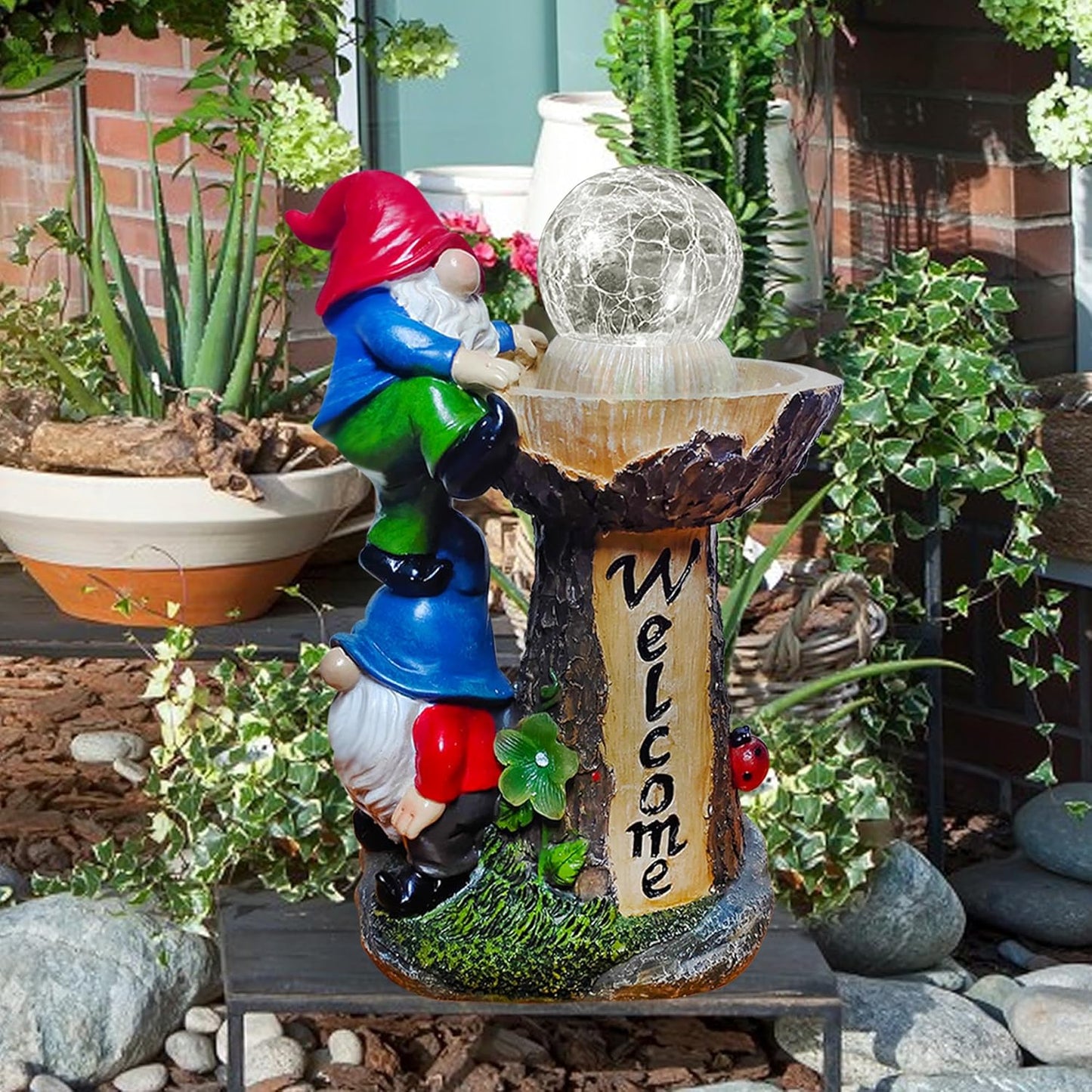 Outdoor Garden Angel Gnome Statue