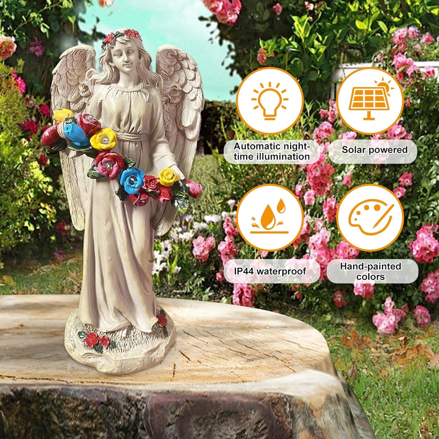 Outdoor Garden Angel Gnome Statue