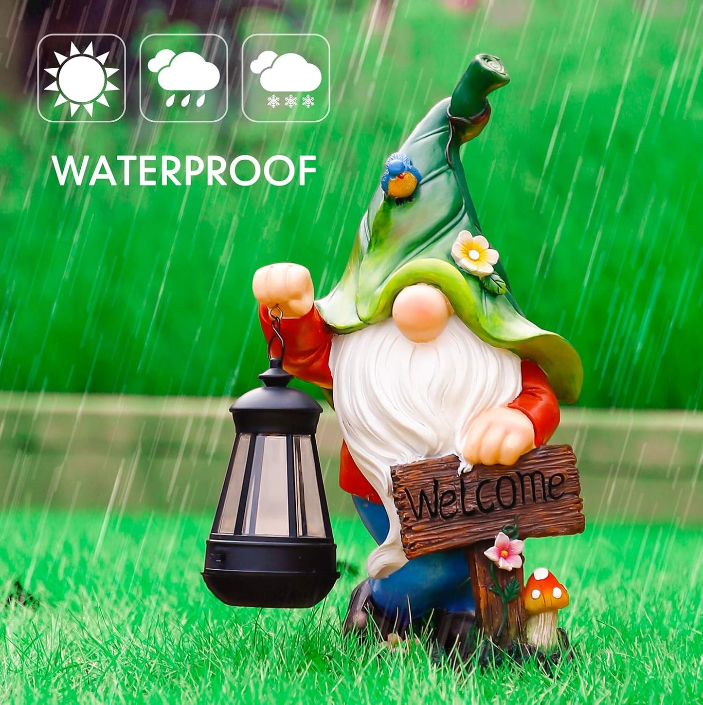 Turtle statues and gnome statues outdoor decorations