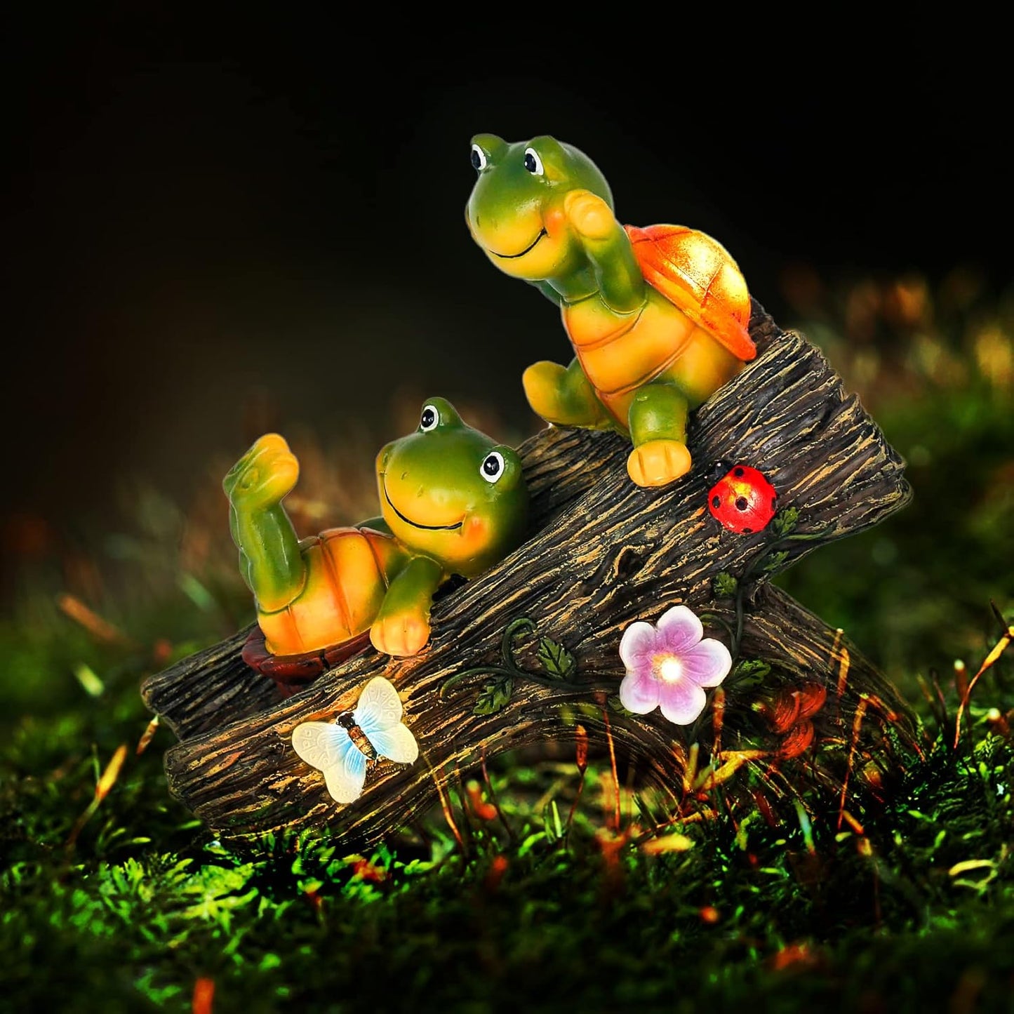 Turtle statues and gnome statues outdoor decorations