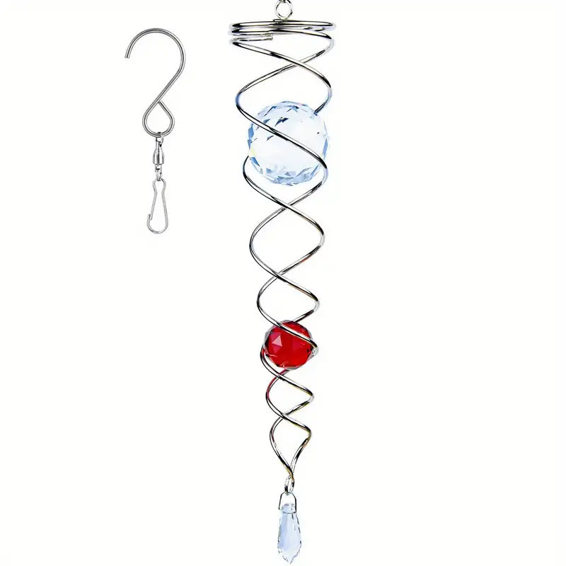 Decorative spiral wind chime pendant