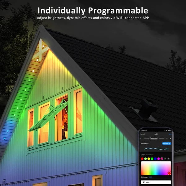 ๐
Early Christmas 49%OFF - Smart Rainbow LED Permanent Outdoor Light - Smartlight ๐