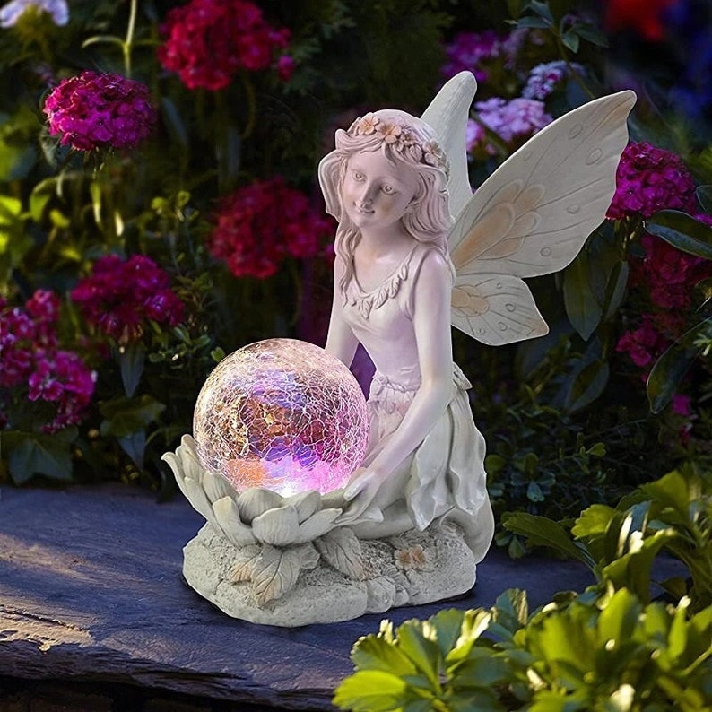 Garden Solar Decorative Fairy Statue