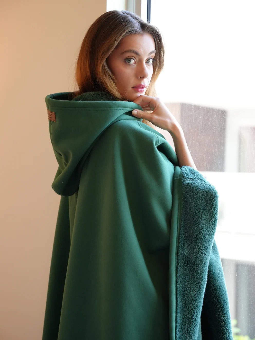 Loose Hooded Poncho Hoodie