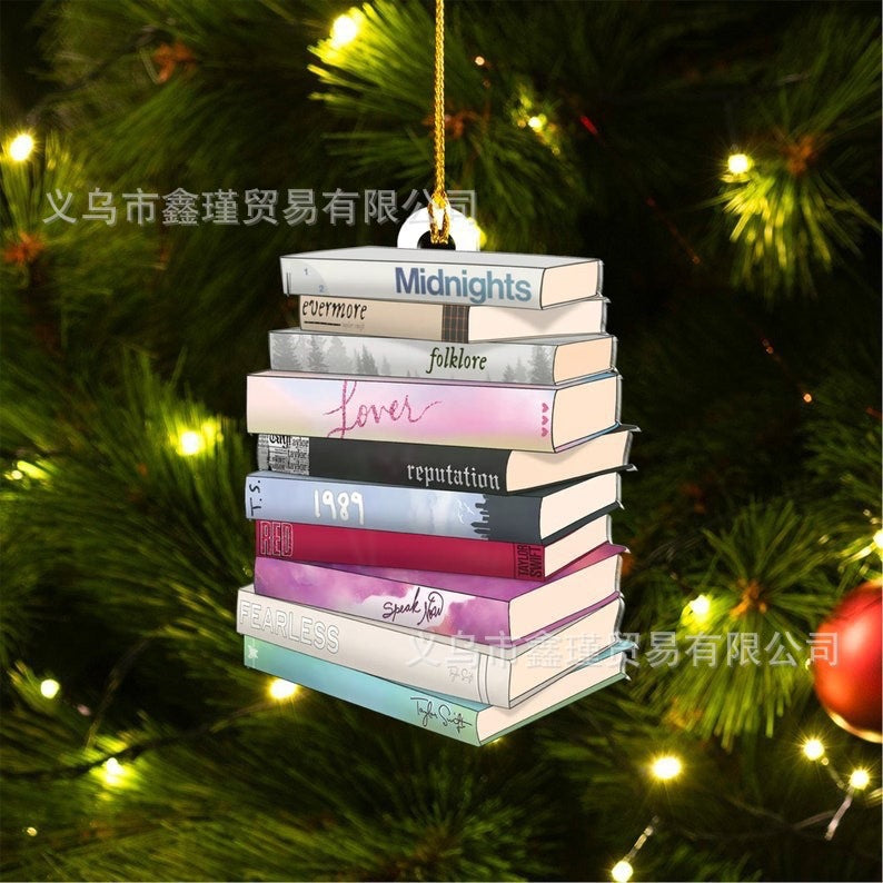 Cross-Border New Products Creative Christmas Tree Car Pendants Christmas Acrylic Decoration Festival Home Decorations