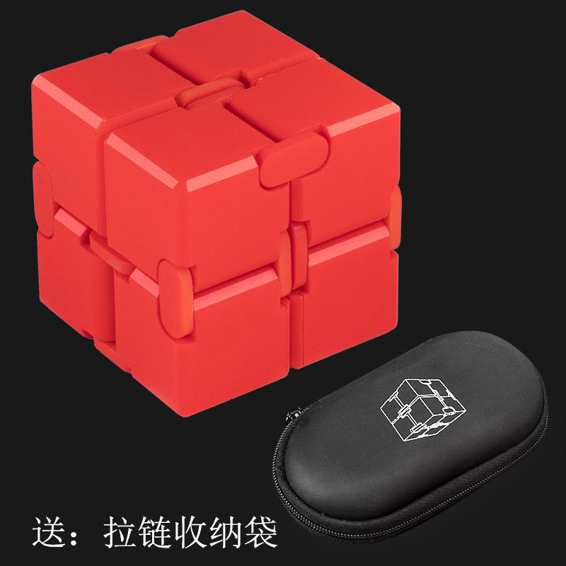 Cross-Border Wholesale Unlimited Rubik'S Cube, Ever-Changing Decompression Artifact, Decompression Toy, Adult Flipping Alloy Metal Finger Cube