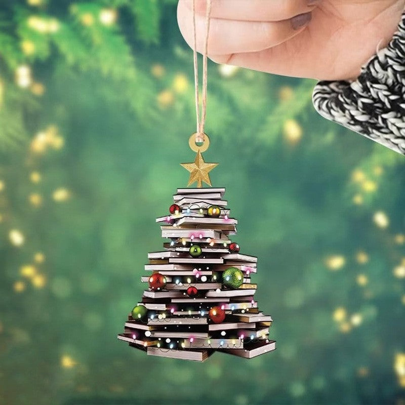 Cross-Border New Products Creative Christmas Tree Car Pendants Christmas Acrylic Decoration Festival Home Decorations