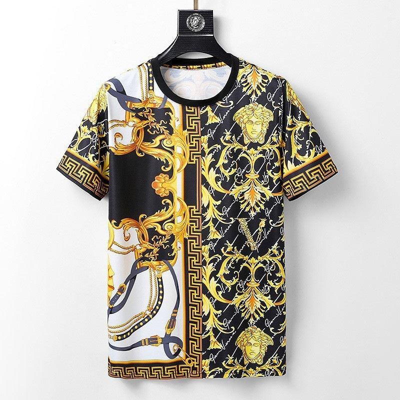An All-New Noble Court Style: 3D Sculpted Gold Floral Carvings