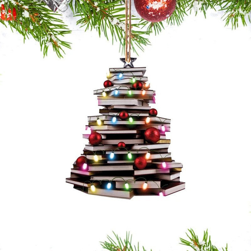 Cross-Border New Products Creative Christmas Tree Car Pendants Christmas Acrylic Decoration Festival Home Decorations