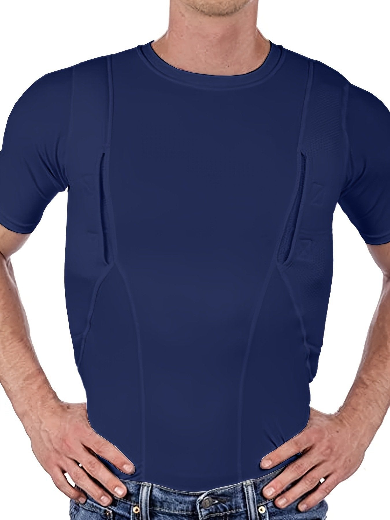 MEN'S CONCEALED HOLSTER T-SHIRT๐๐(๐ฅ BUY 2 GET FREE SHIPPING ๐)