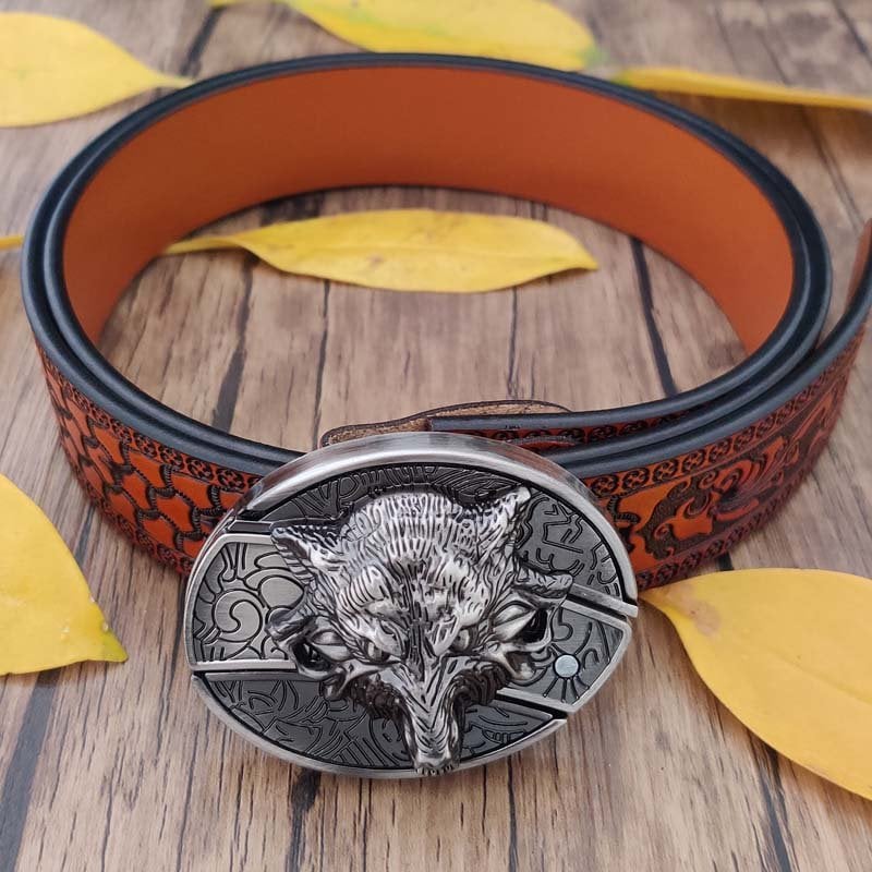 🔥LAST DAY 50% OFF🔥Fashion Punk Men's Hidden Folding Knife Leather Belt