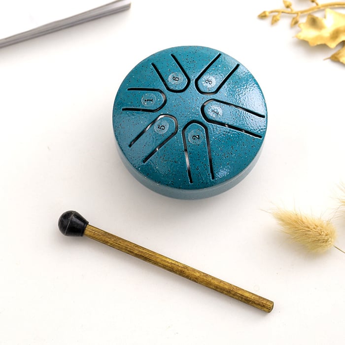 ๐ Early Christmas Sale - 49% OFF ๐ต Buddha Stones Mini Steel Tongue Drum Kit (3 Inch)