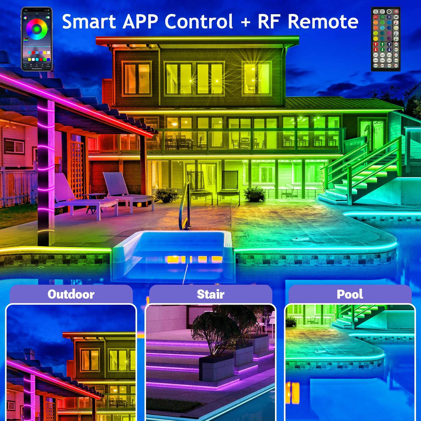 ๐
Early Christmas 49%OFF - Smart Rainbow LED Permanent Outdoor Light - Smartlight ๐