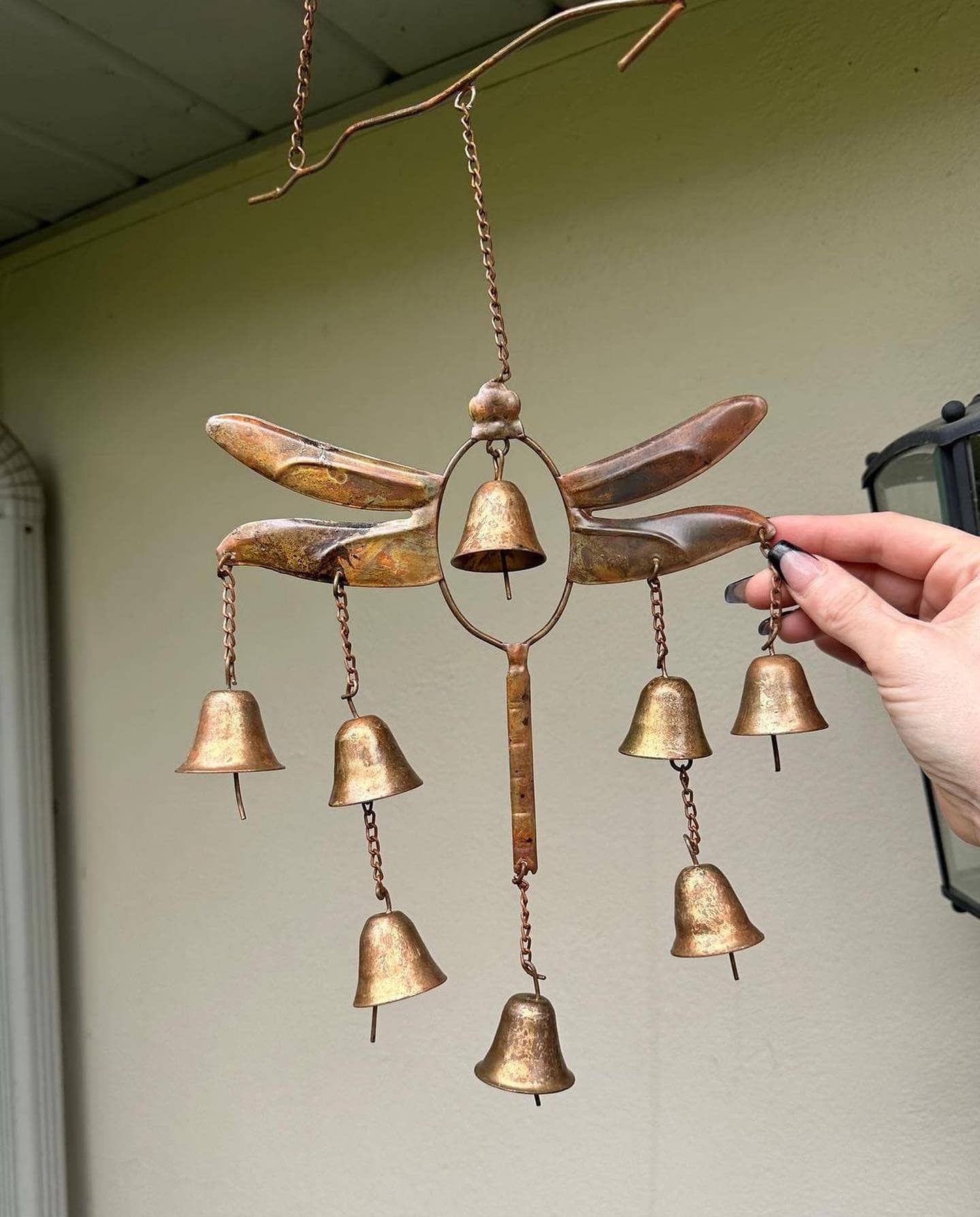 Vintage Dragonfly Bell Wind Chime