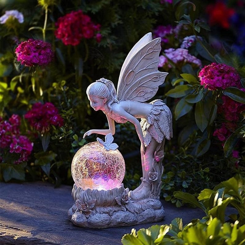 Garden Solar Decorative Fairy Statue