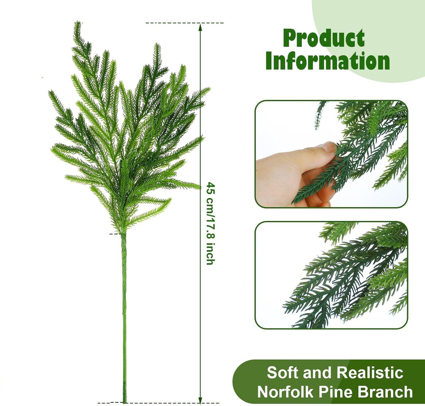 🎄Super popular🎄Christmas greenery Norfolk pine branches