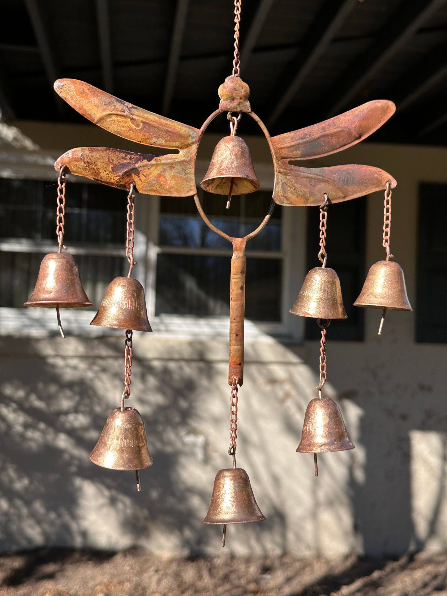 Vintage Dragonfly Bell Wind Chime