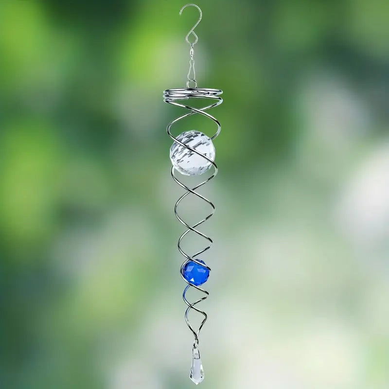 Decorative spiral wind chime pendant