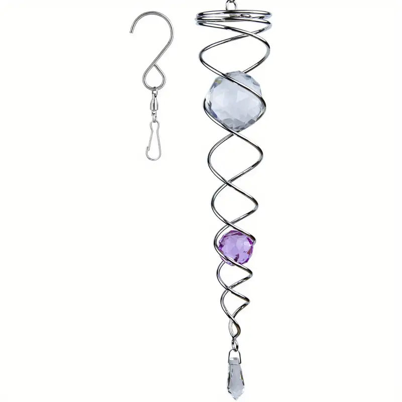 Decorative spiral wind chime pendant