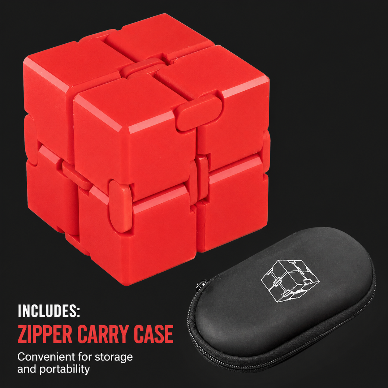 Infinite Flip Cube—A Versatile Stress-Relief Gadget