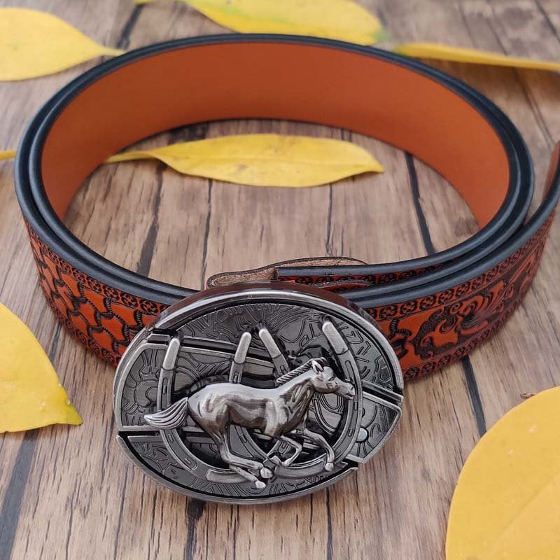 🔥LAST DAY 50% OFF🔥Fashion Punk Men's Hidden Folding Knife Leather Belt
