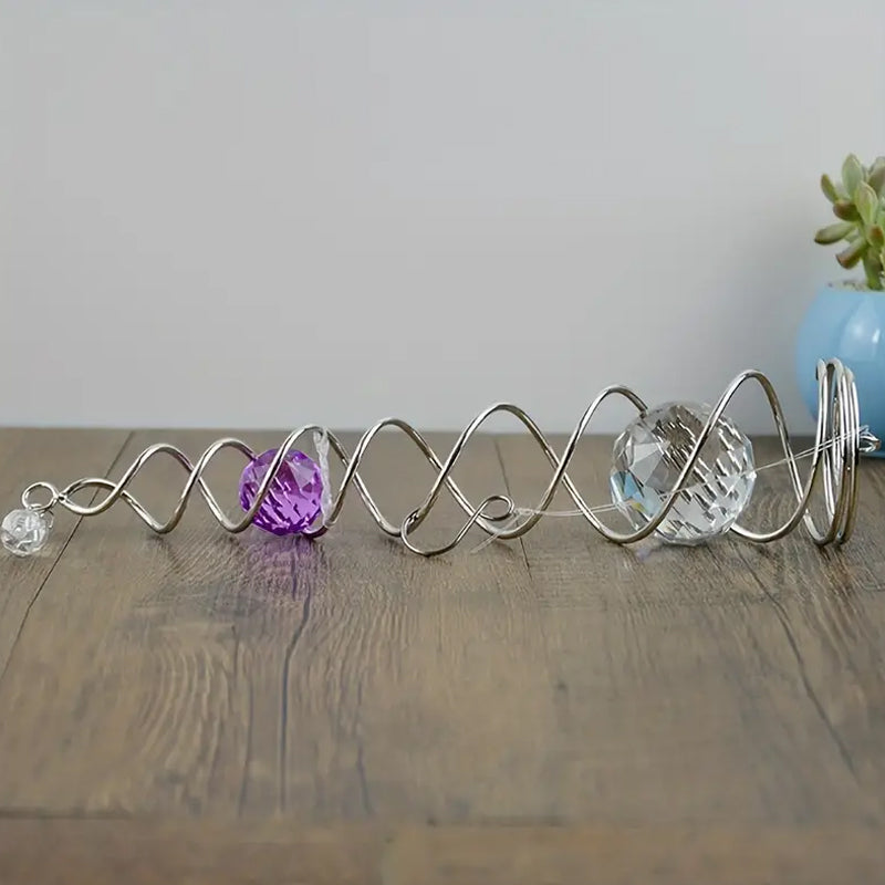 Decorative spiral wind chime pendant
