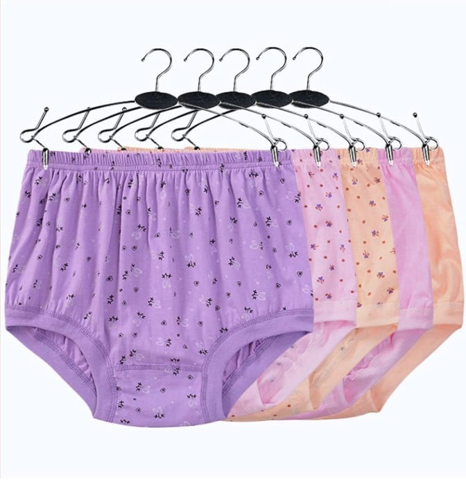 High-Waist Ladies Cotton Panties Plus Sizes💥