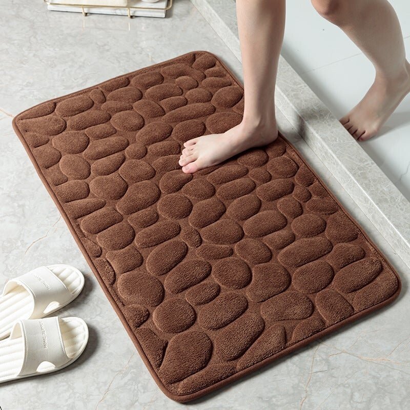 Arrival Cobblestone Embossed Bathroom Bath Mat