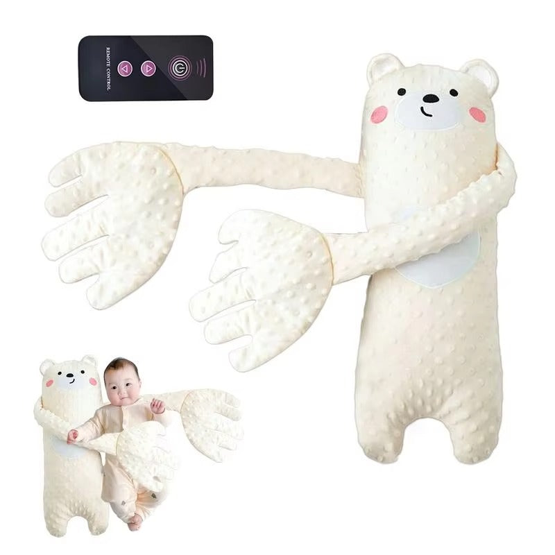 Soothing Bear Hug Baby Pillow with Remote Control