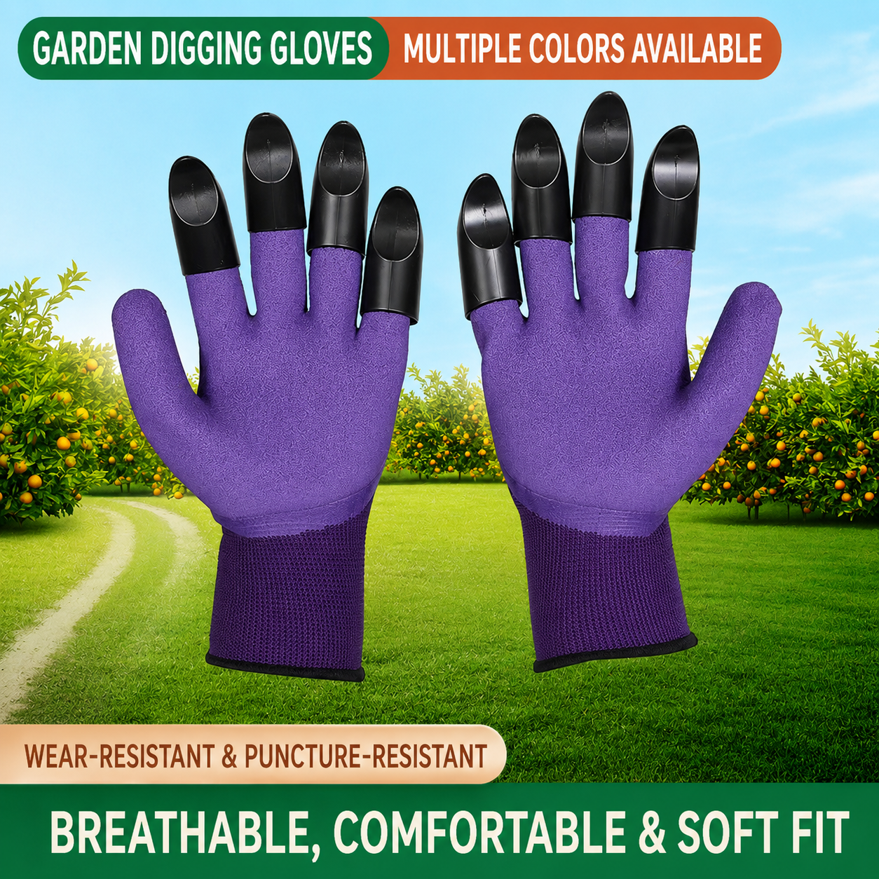 Non-slip, Cut-Resistant Gardening Safety Gloves