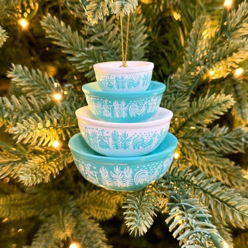 🎉🎅Miniature Pyrex-Inspired Mixing Bowls🎄
