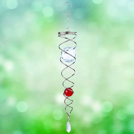 Decorative spiral wind chime pendant