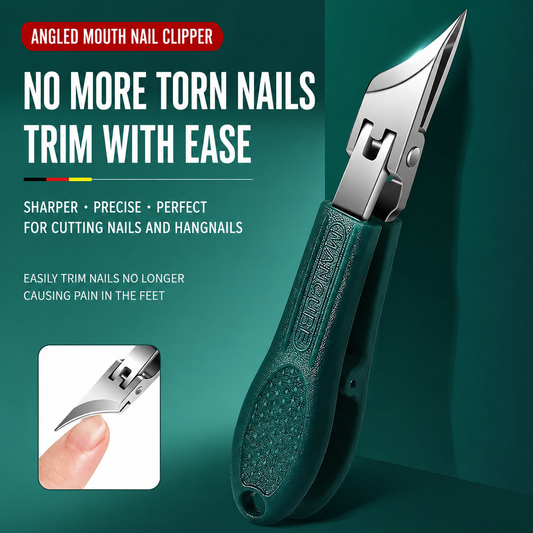 Ultra-sharp eagle-beak angled nail clippers